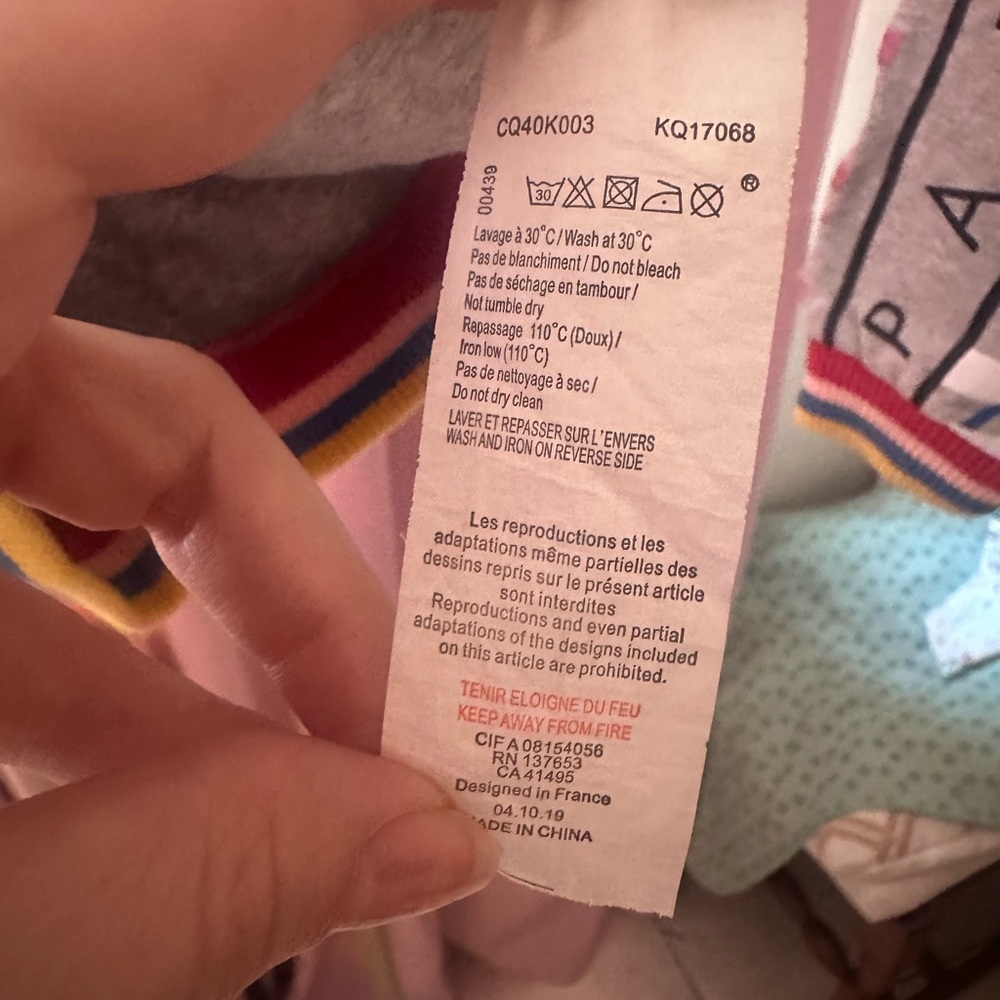 Kenzo Gray Zip-Up with Colorful Embroidery - Picture 15 of 16
